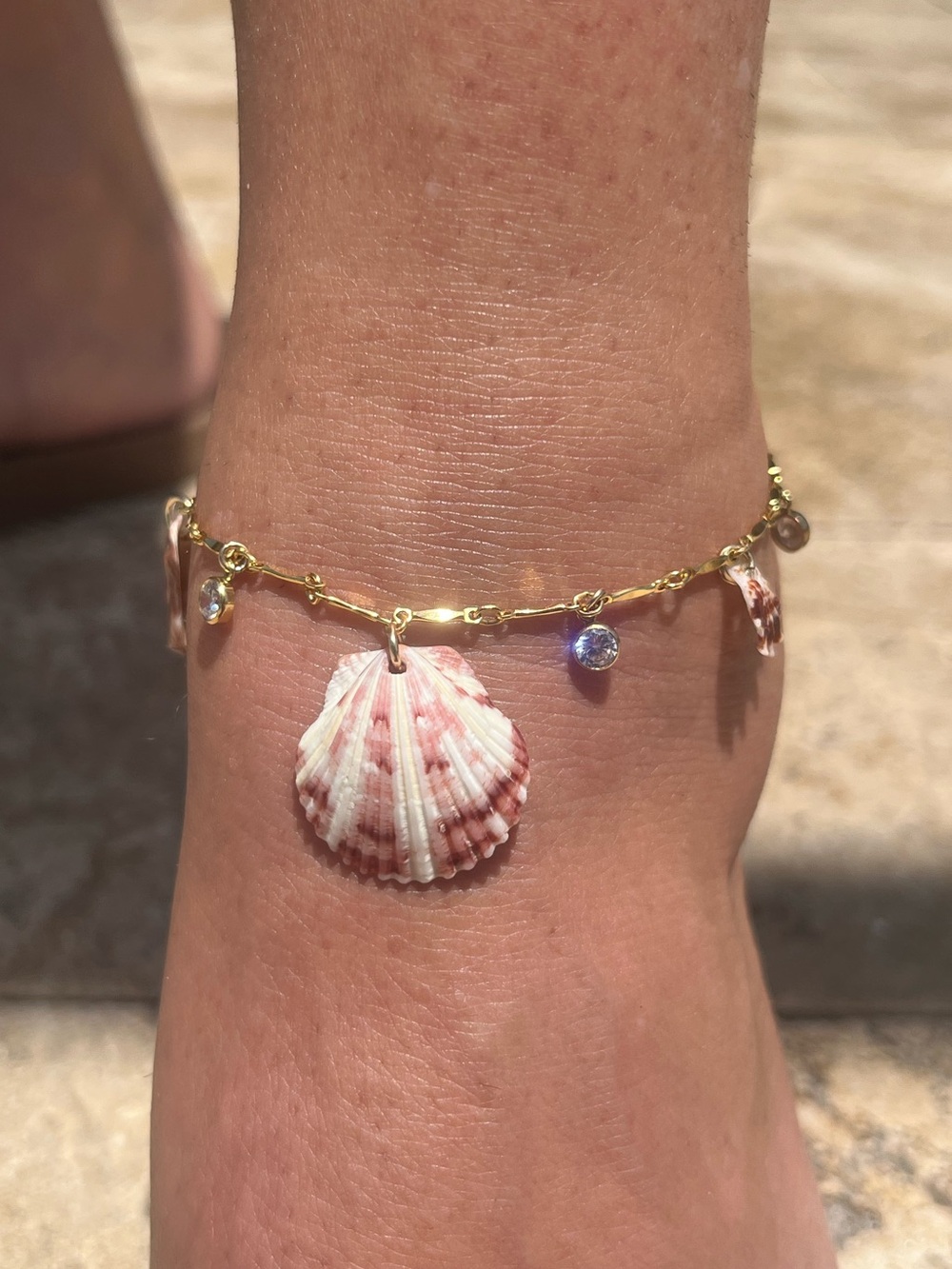 Seashell Anklet | Handmade 14k Gold Filled Shell Anklet